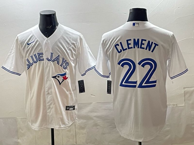 Men 2025 Toronto Blue Jays #22 Clement White Game Nike MLB Jersey style 01->toronto blue jays->MLB Jersey